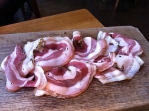 Pancetta fette