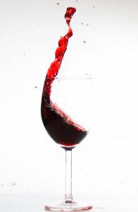 Bicchiere vino rosso